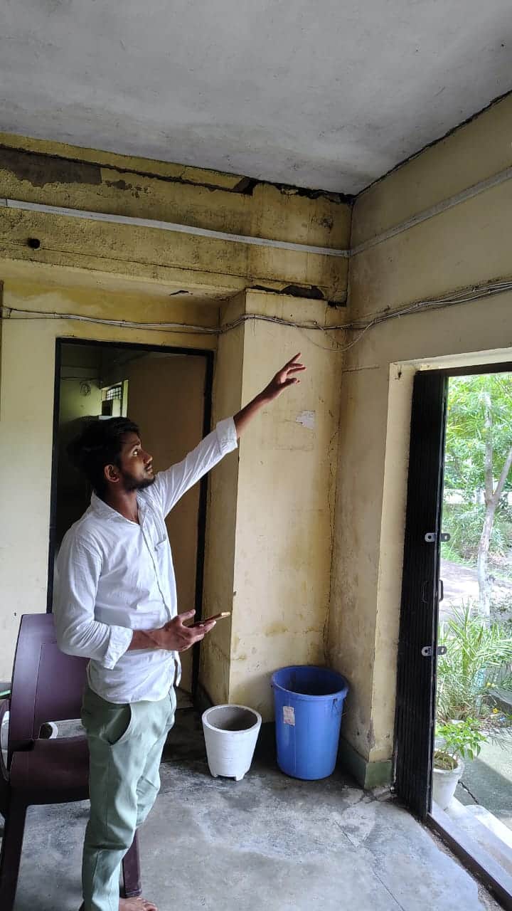 Taps run dry at the government library; water drips from cracks in the walls.