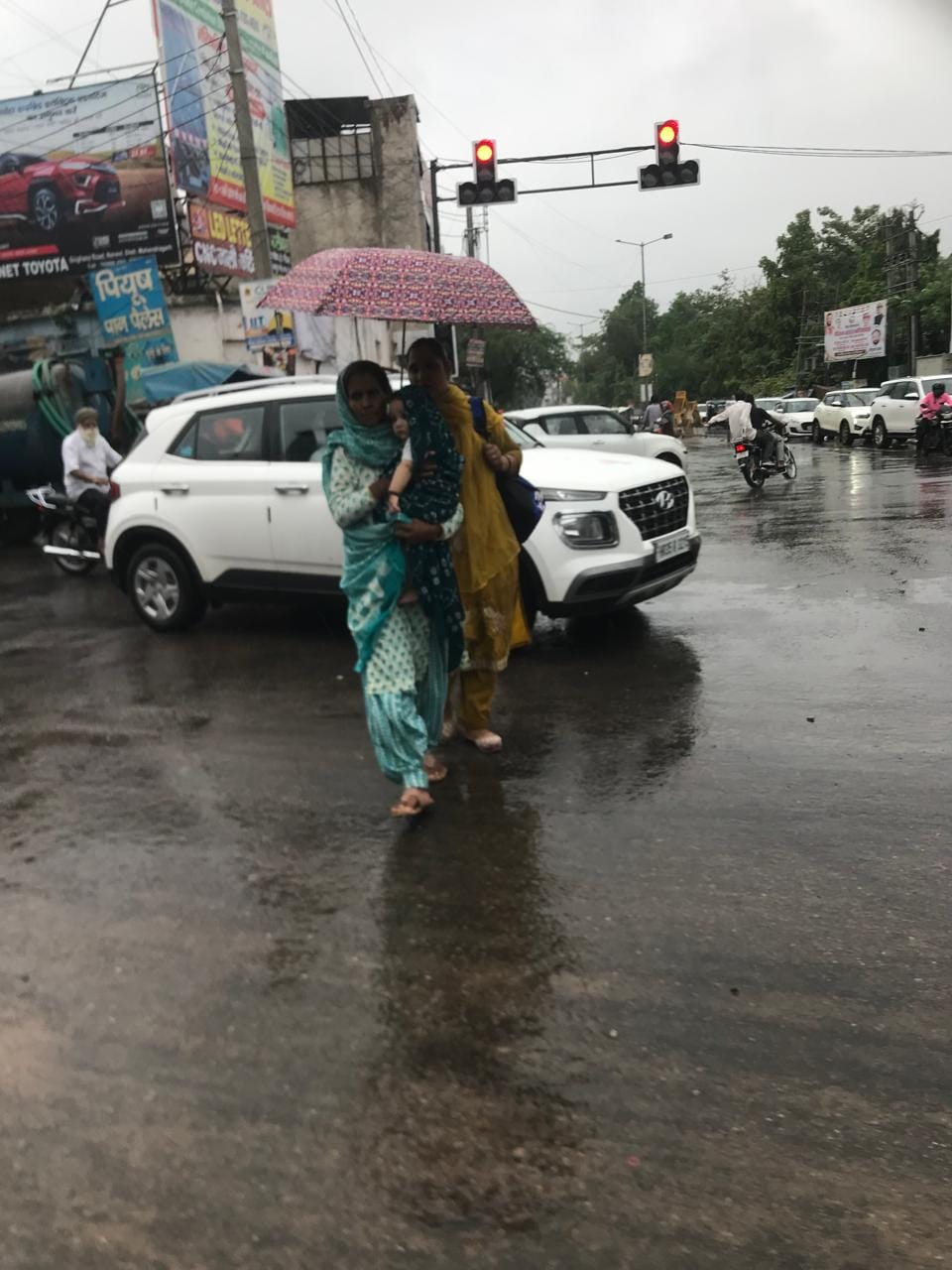 51 mm of rainfall in two days; chance of rain today.