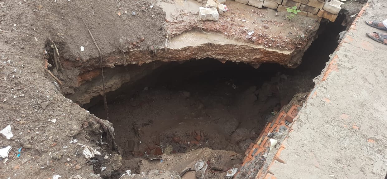 Tender worth 30 lakh issued, yet road construction remains stalled; woes mount during the rains.