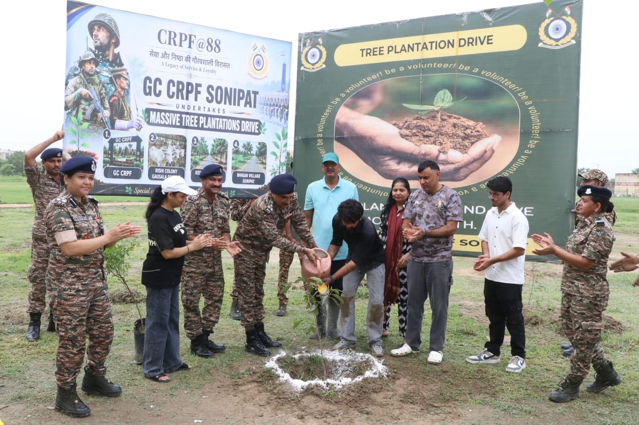 Saplings planted on CRPF Raising Day