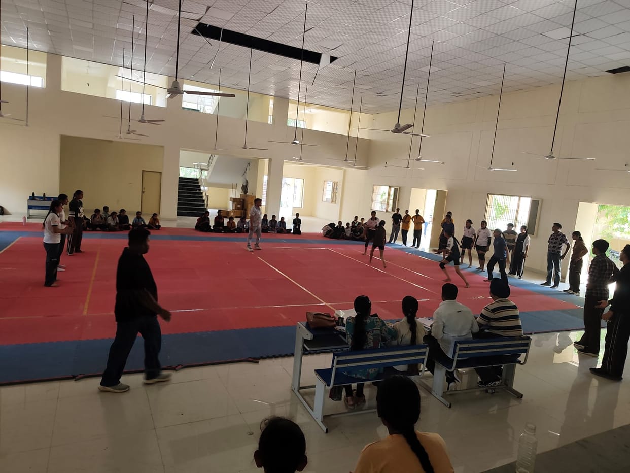 The girls displayed their prowess in Kho-Kho, Kabaddi, and Volleyball