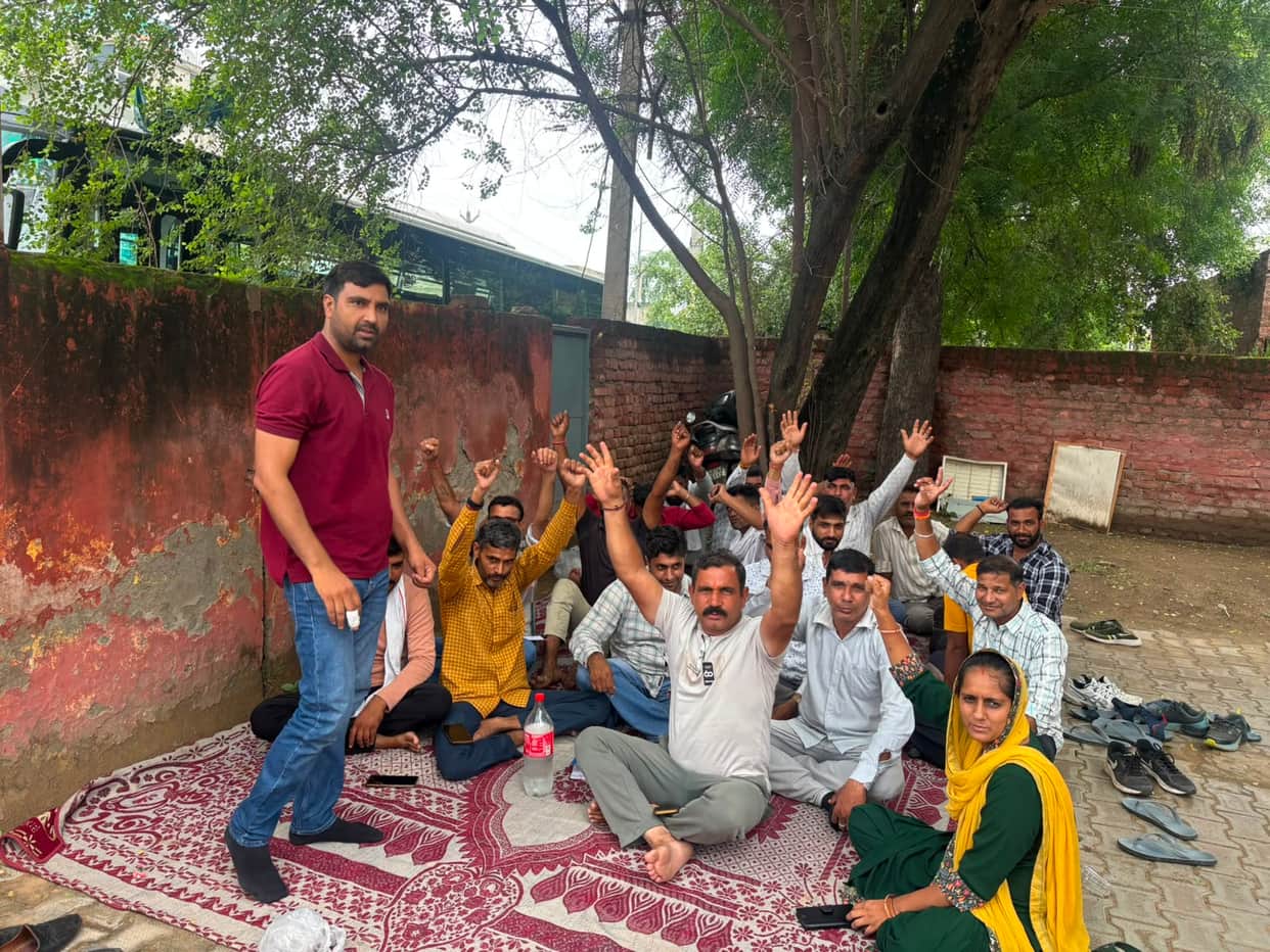 Farmers' protest against the India-US free trade agreement.