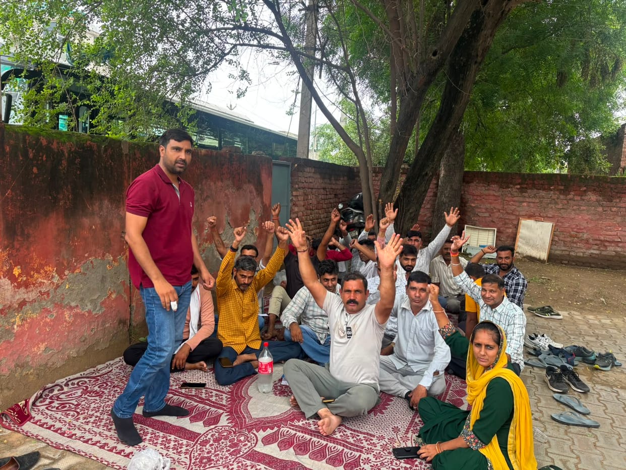Farmers' protest against the India-US free trade agreement.