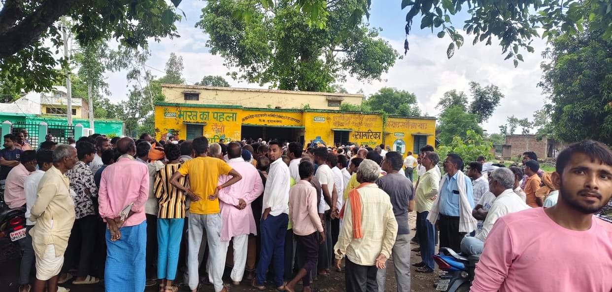 distribution halted in some places following commotion