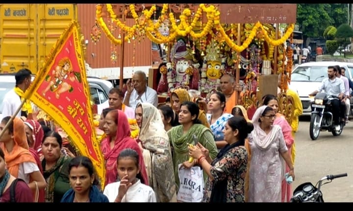 Vyaspur resounded with chants of 'Jai Jagannath'