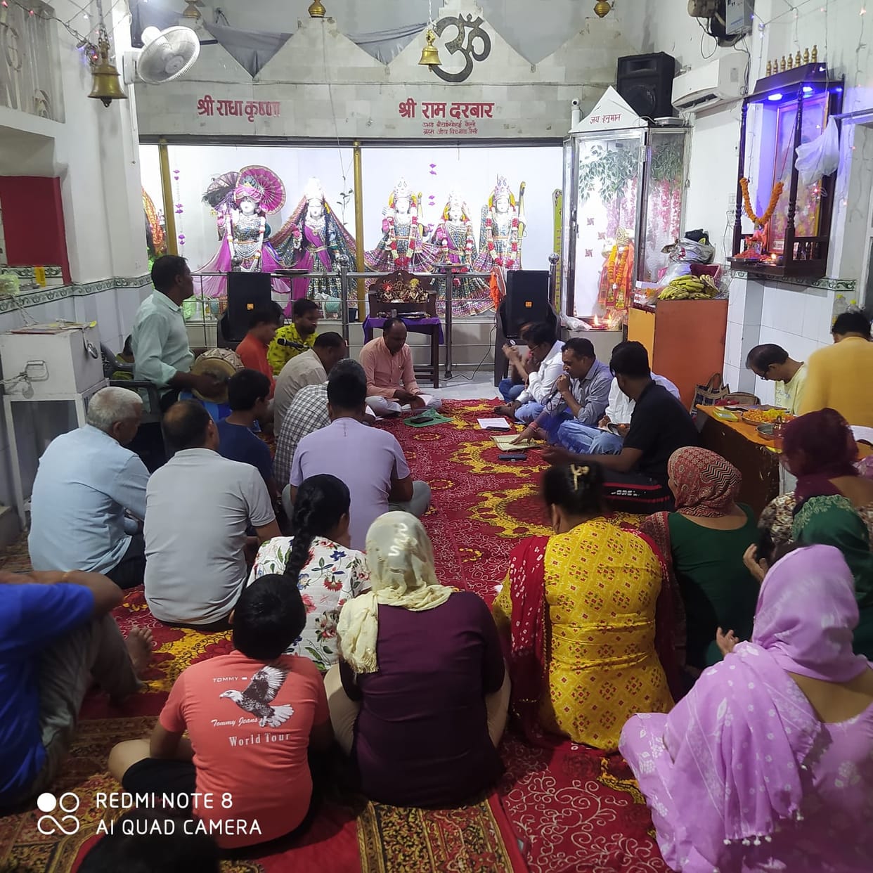 Chants of 'Jai Shri Ram' echoed during the Sundarkand recitation.