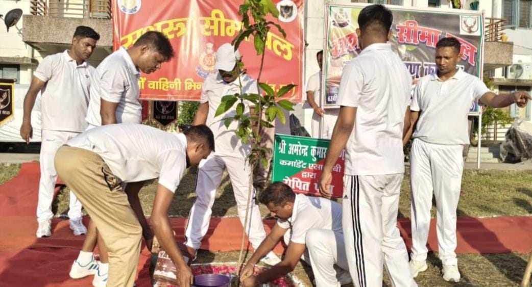Took a pledge to protect the environment by planting saplings.