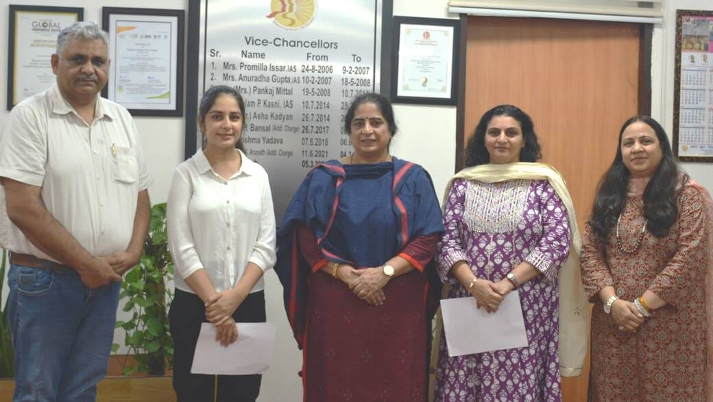 Research grants totaling 9.91 lakh sanctioned for two research projects at BPS Women's University.
