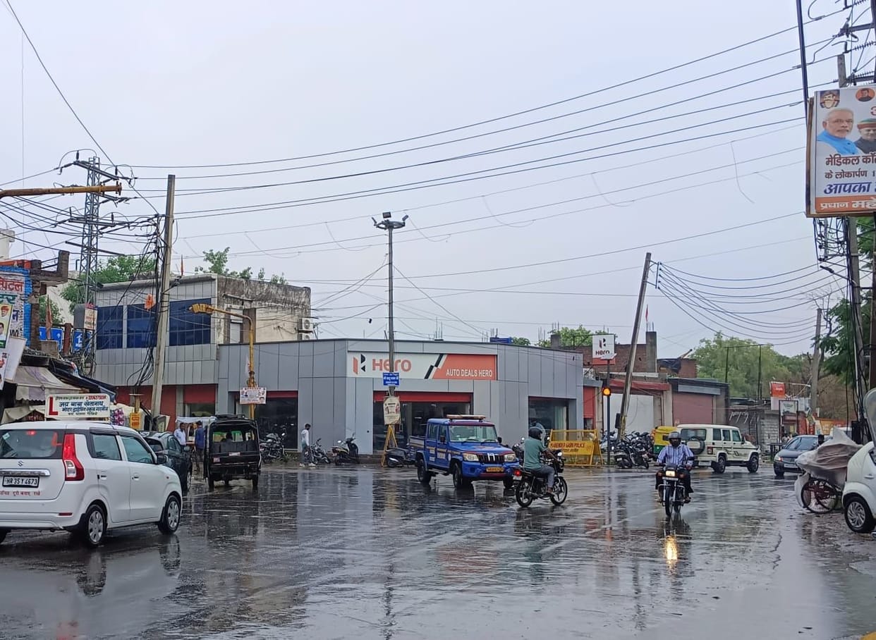 Light rain in Narnaul, heavy in Nangal Chaudhary