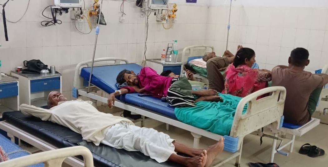 1,500 patients are arriving at the district hospital daily; cases of respiratory issues and diarrhea have also risen.