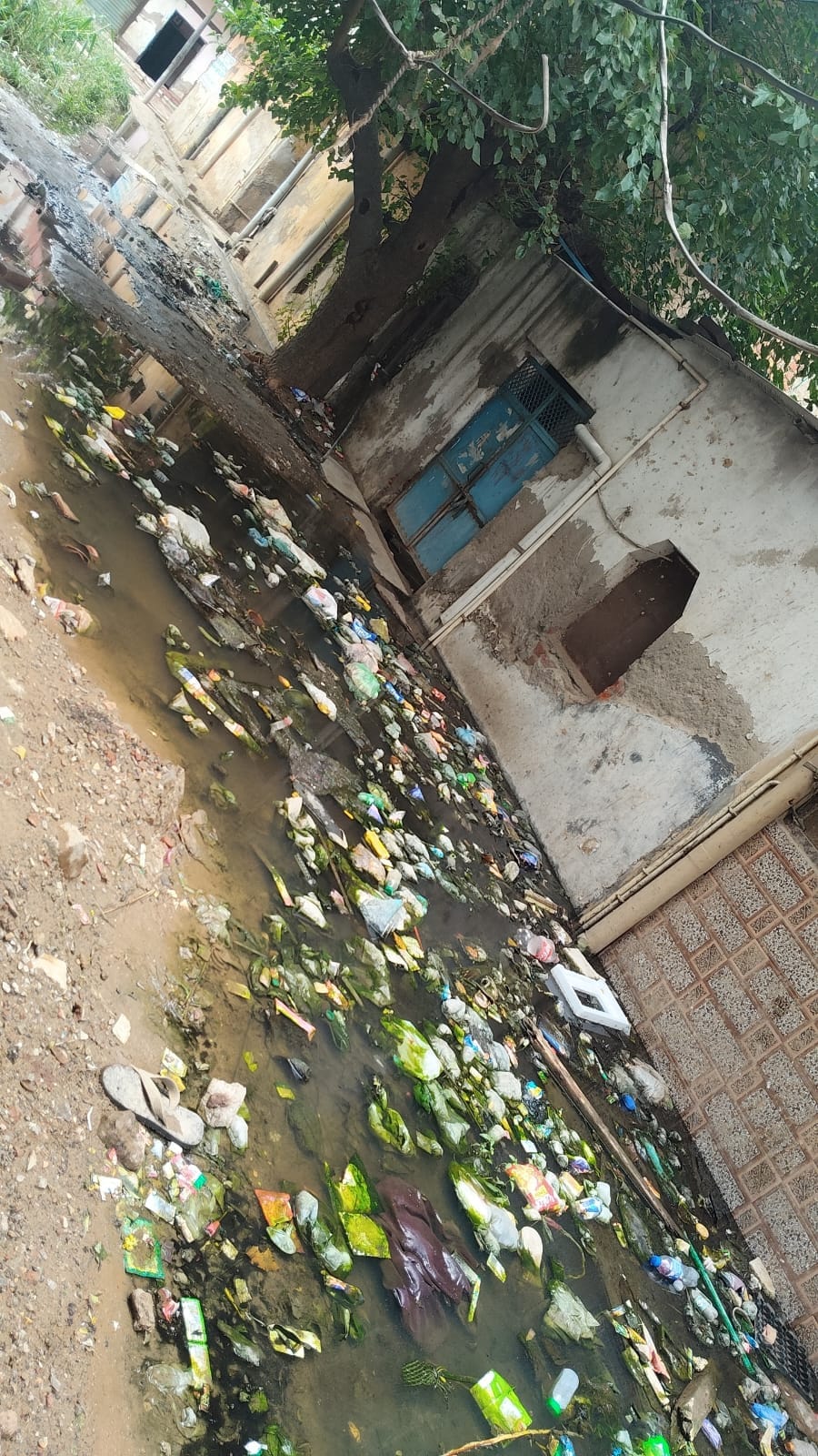 Severe wastewater drainage problem in Akeda village; intervention by CM sought.