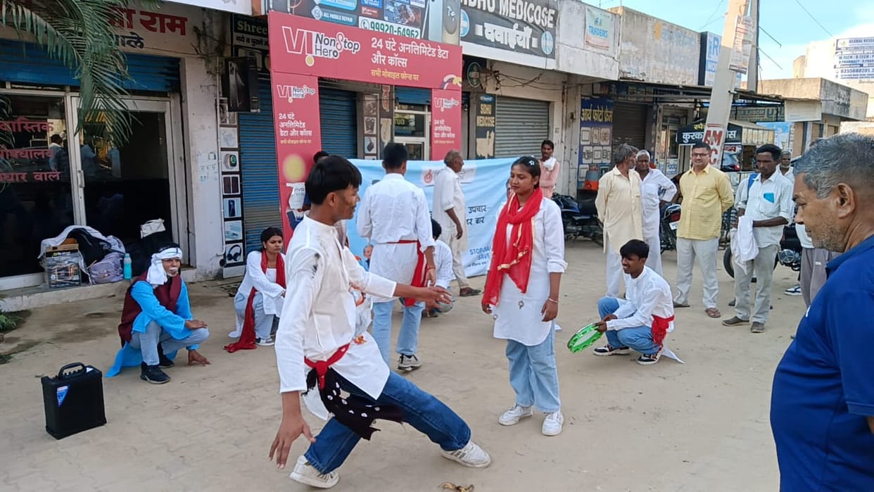 Message of cleanliness conveyed through street plays