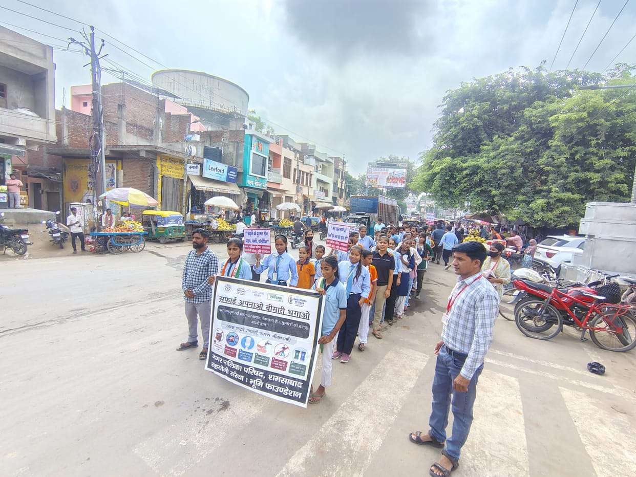 The municipality launched a cleanliness drive