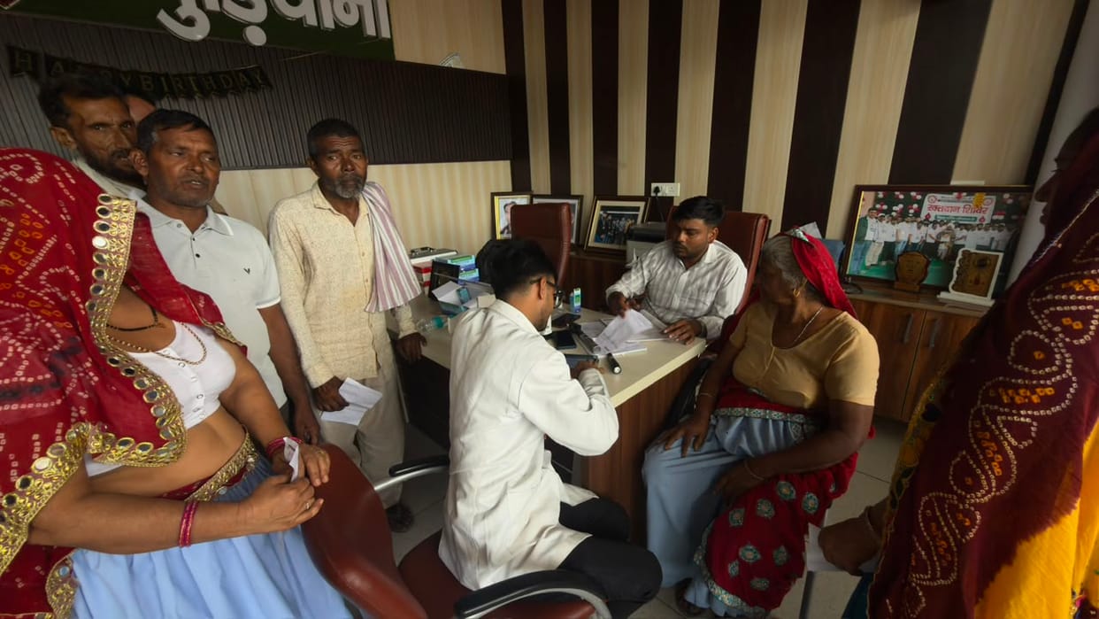 176 patients underwent eye examinations at the camp.