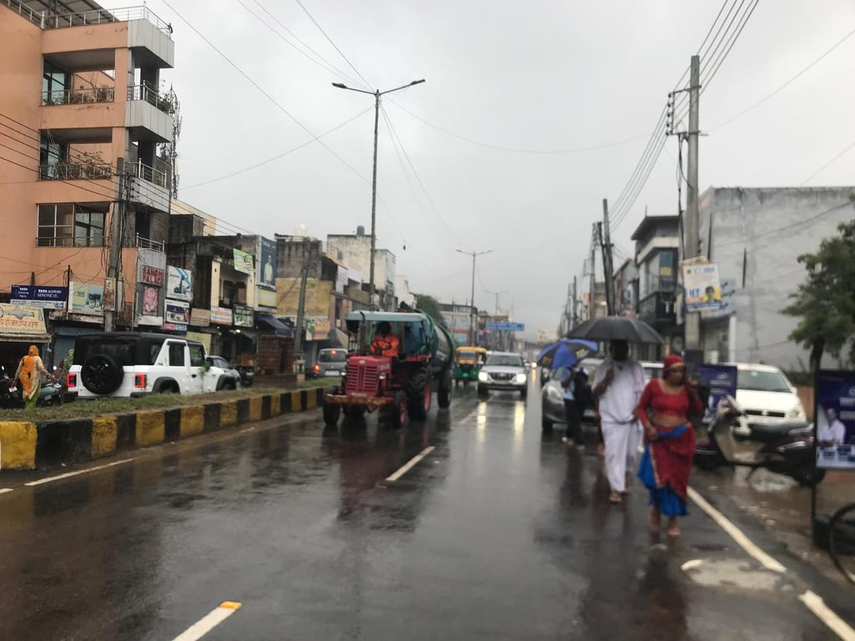 Monsoon proves benevolent; crops get relief from four days of rain.