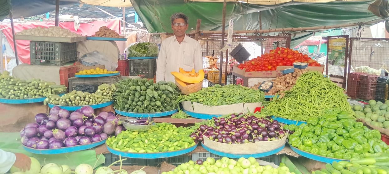 Bottle gourd prices increased by