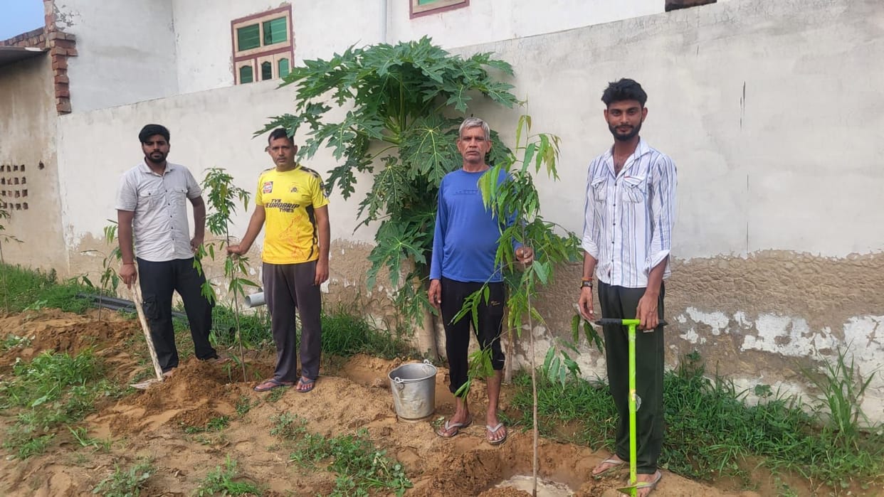 Mission Janseva Samiti Sisoth conducted a tree plantation drive.