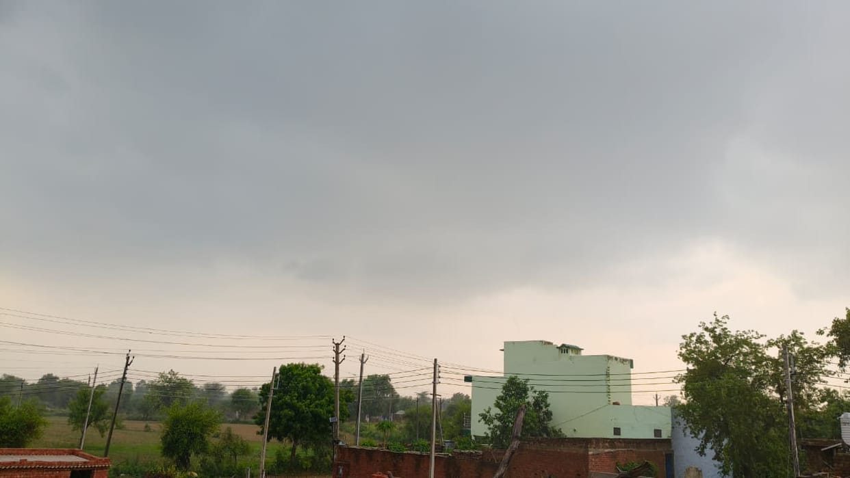 Rainfall in Badhra region for the second consecutive day brings pleasant weather, benefits to farmers