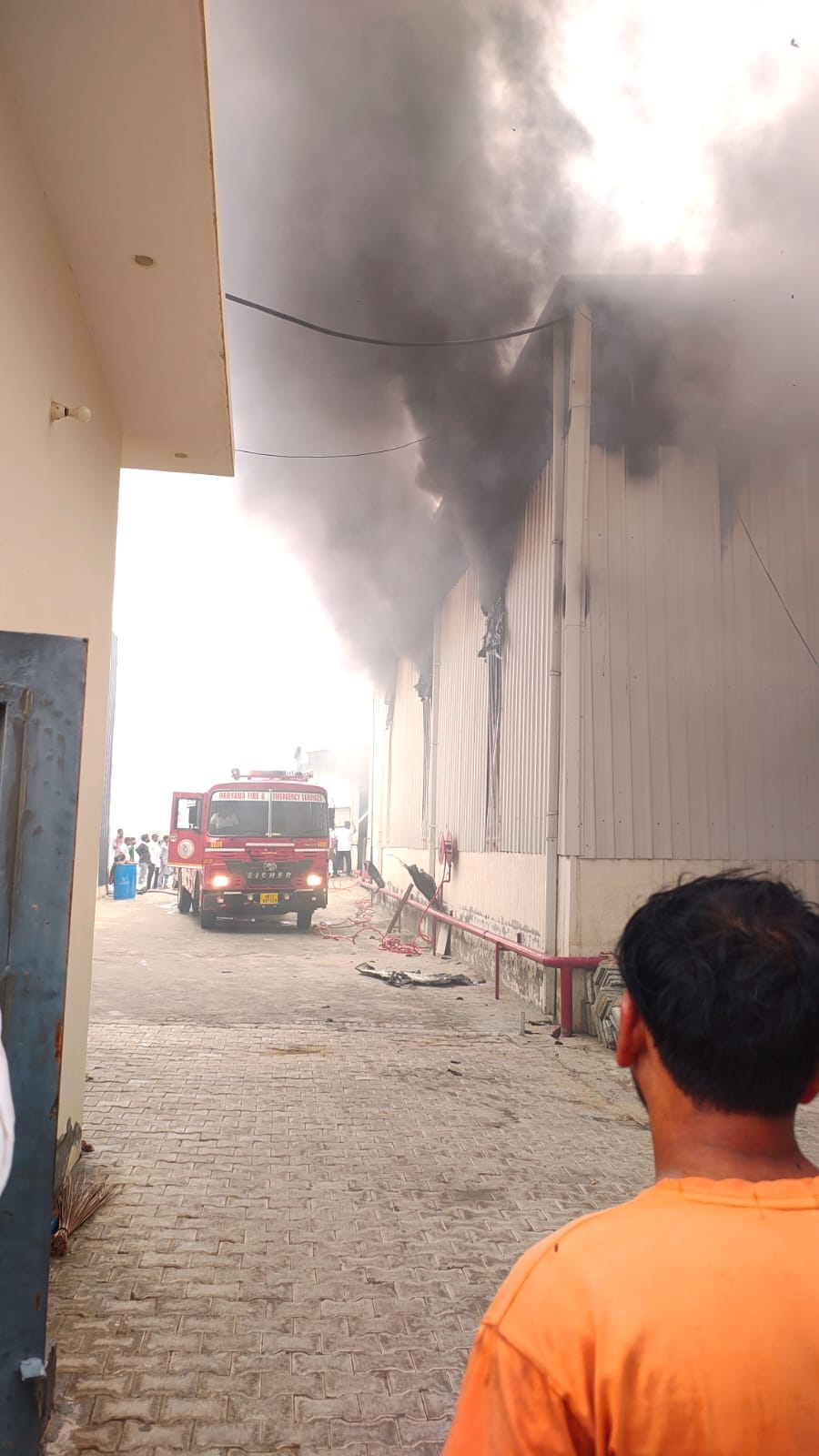 A fire in the cold storage burned the shed, machinery, and solar system