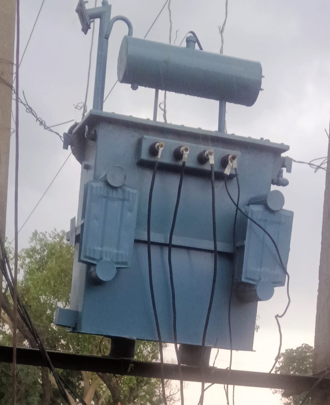 Transformers burned in two villages, leaving household lights out
