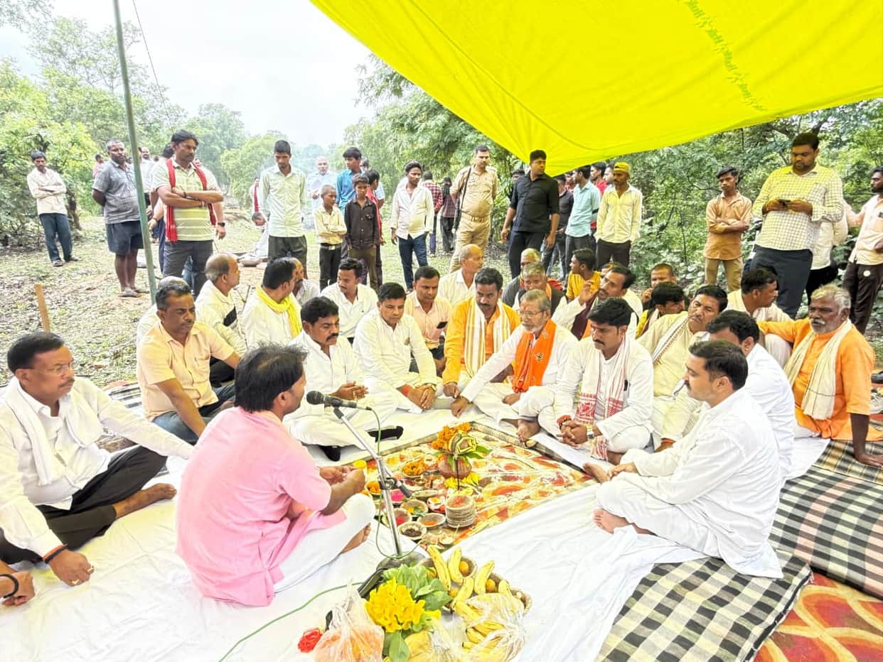 Ground-breaking ceremony for the construction of a major bridge over the Bijul River.