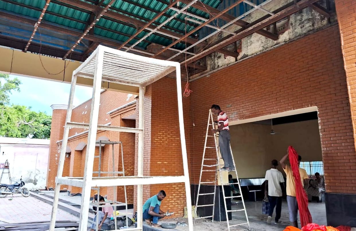 Work to spruce up Ujhani station begins ahead of the Kasganj-Aishbagh inauguration.