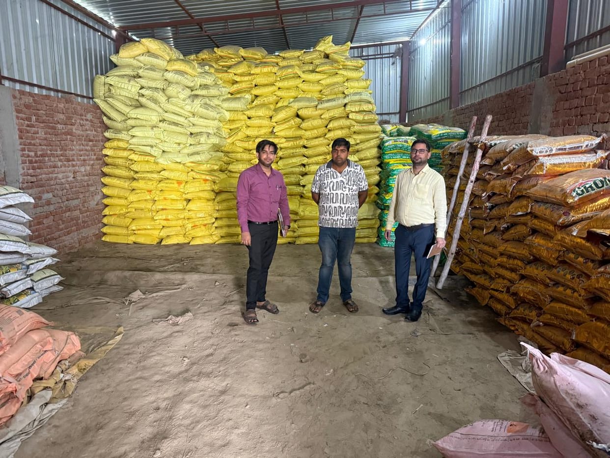 Raids conducted on fertilizer establishments; six samples collected from seven shops.