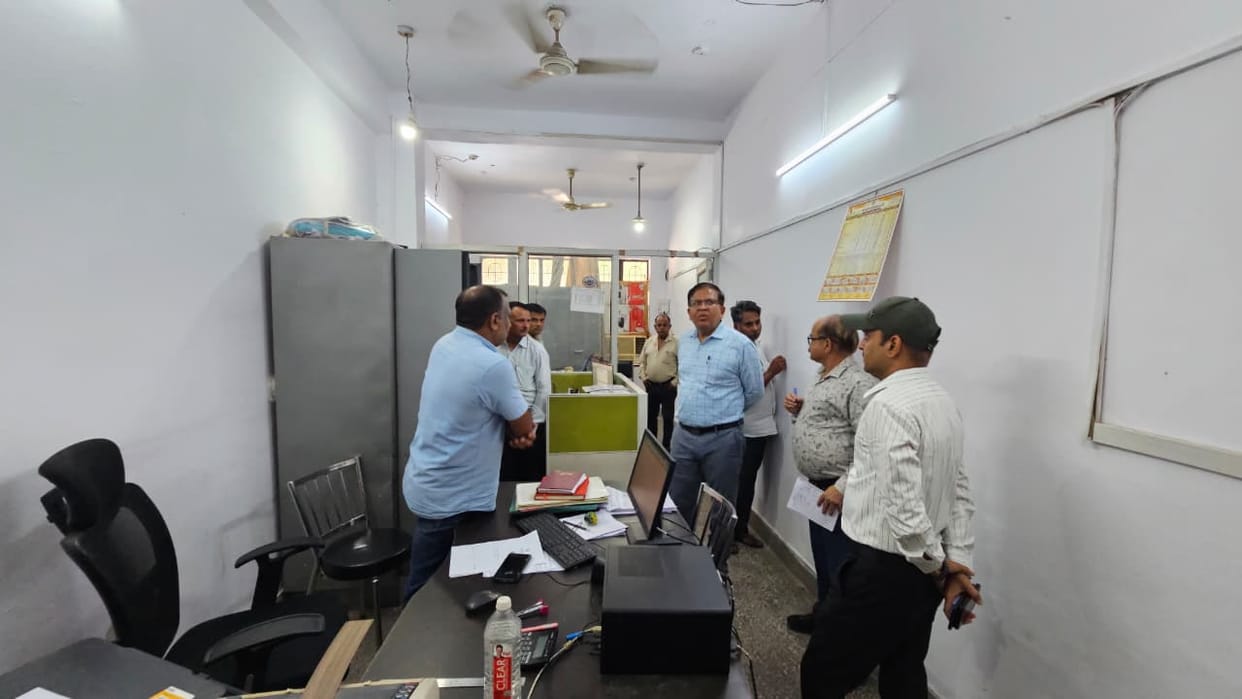 Five employees found absent; instructions issued to withhold salaries.