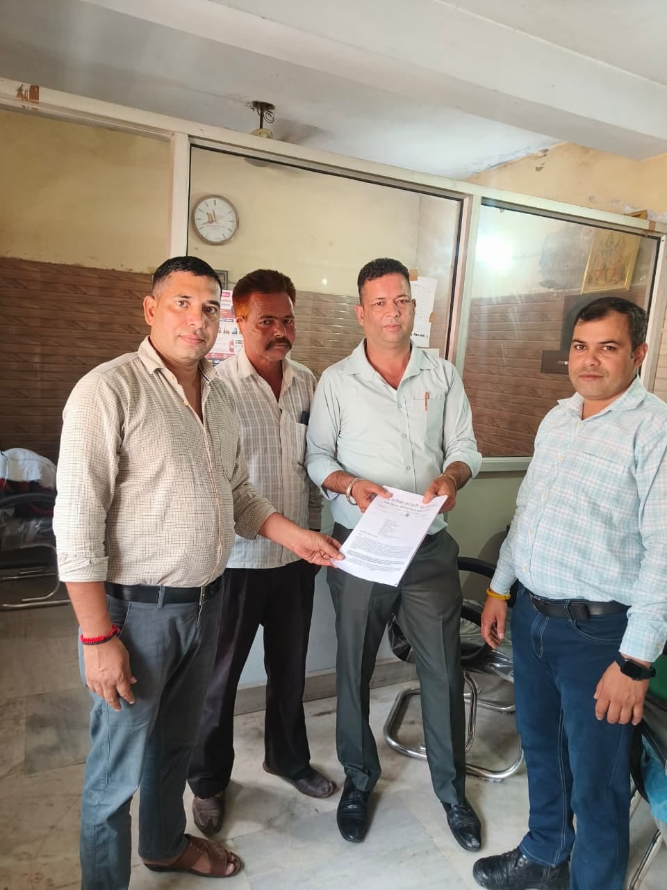 Firefighters expressed their resentment by burning copies of the job security letter.