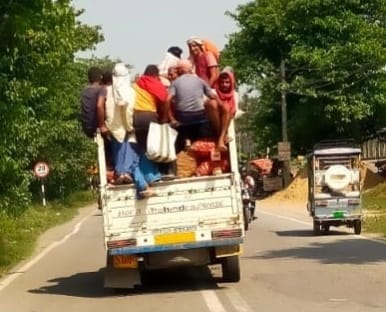 Illegal passenger vehicles plying on roads; safety standards ignored.