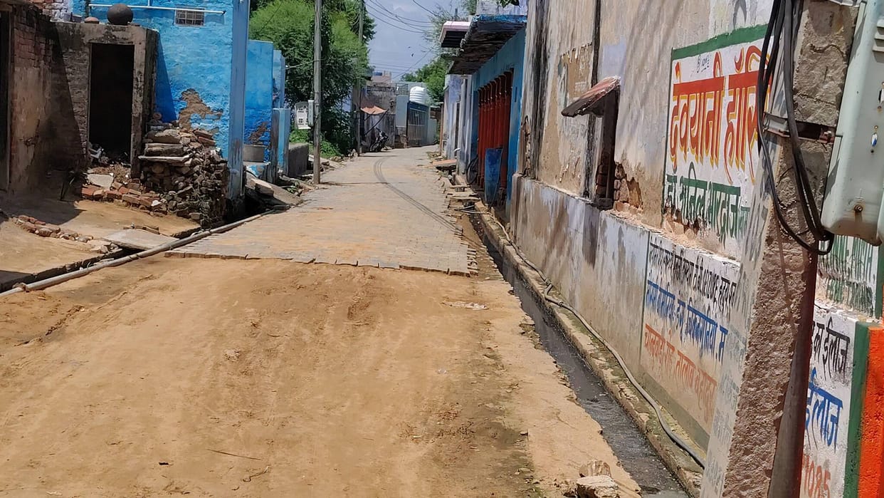 Villagers facing difficulties due to incomplete road