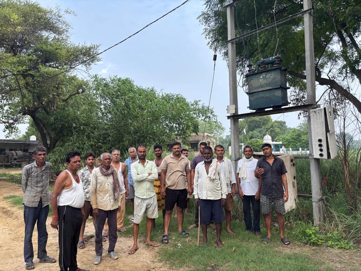 Transformer in Bharkha out of order for two months.