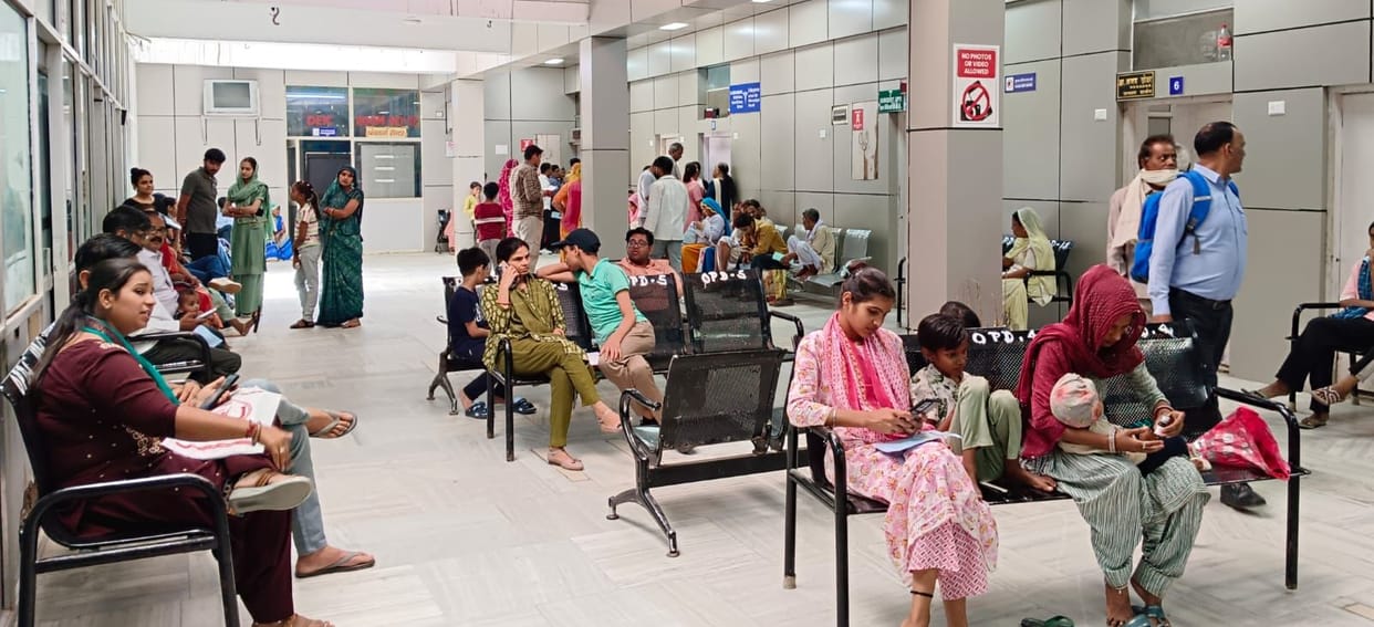 A 100-bed hospital is admitting twice its capacity of patients, while the workload on the staff has increased due to medical college and other assigned duties.