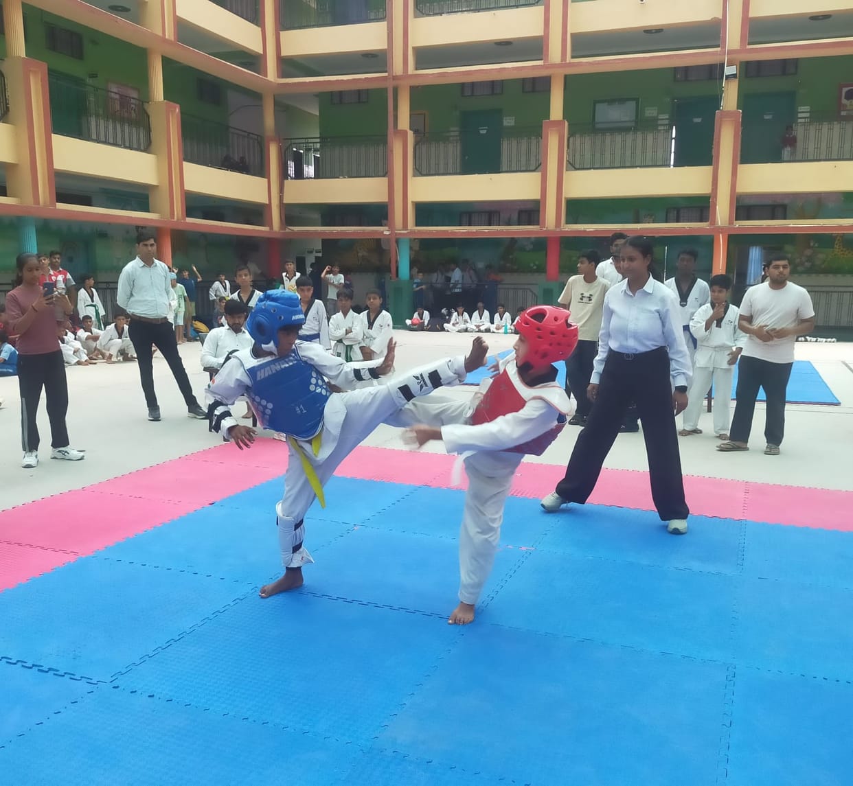 Dev triumphs in the traditional Yoga event of the Under-17 category.