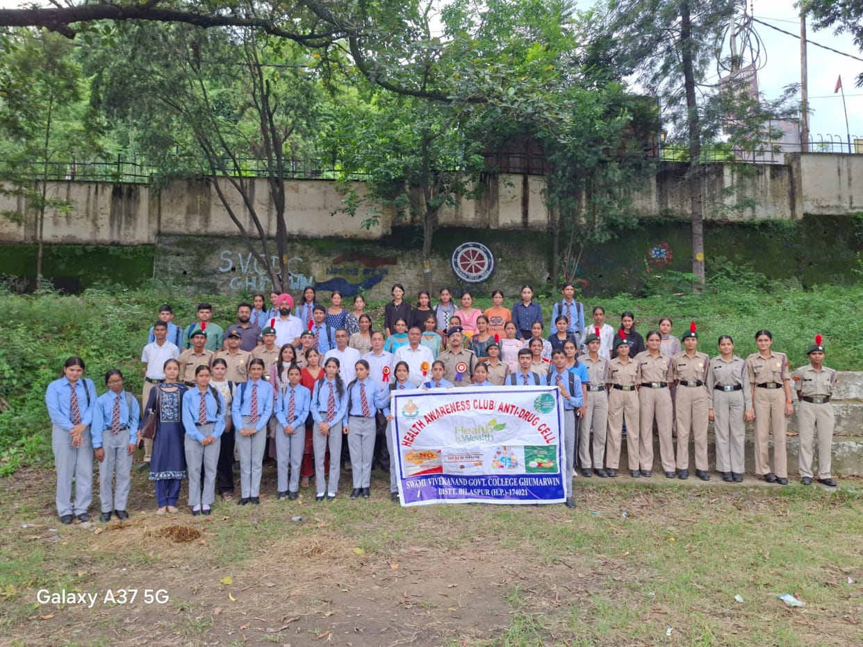 Students at Ghumarwin College were made aware of the dangers of drug abuse.