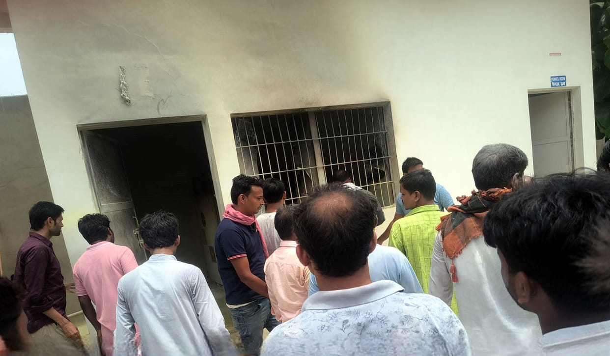 Fire in the solar panel room of the Kalin Foundation