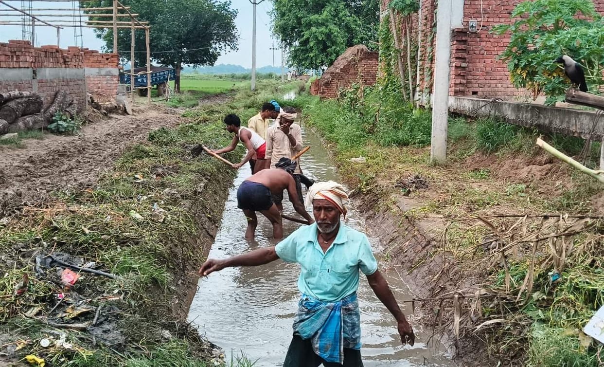 When officials didn't listen, farmers cleaned the minor canal themselves.