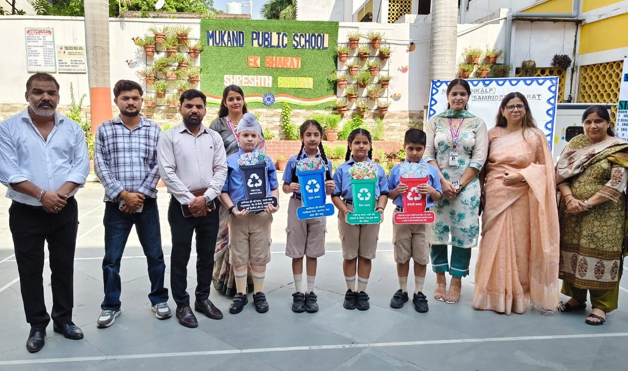 Children conveyed a message of cleanliness through artworks