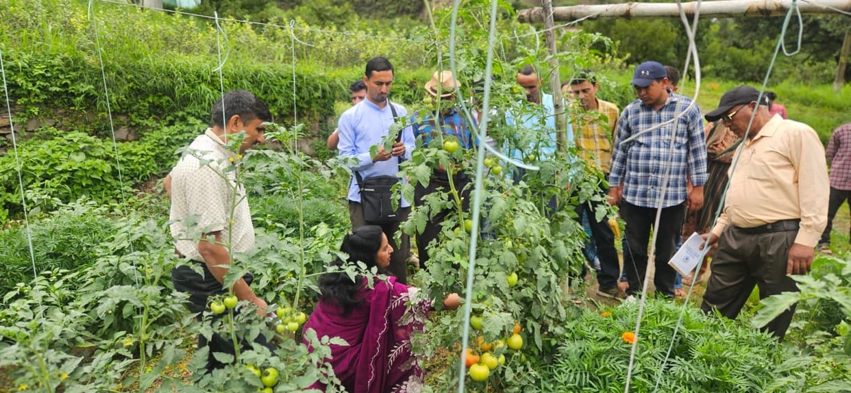Farmers from Chamoli, Uttarakhand, learned the nuances of scientific farming.