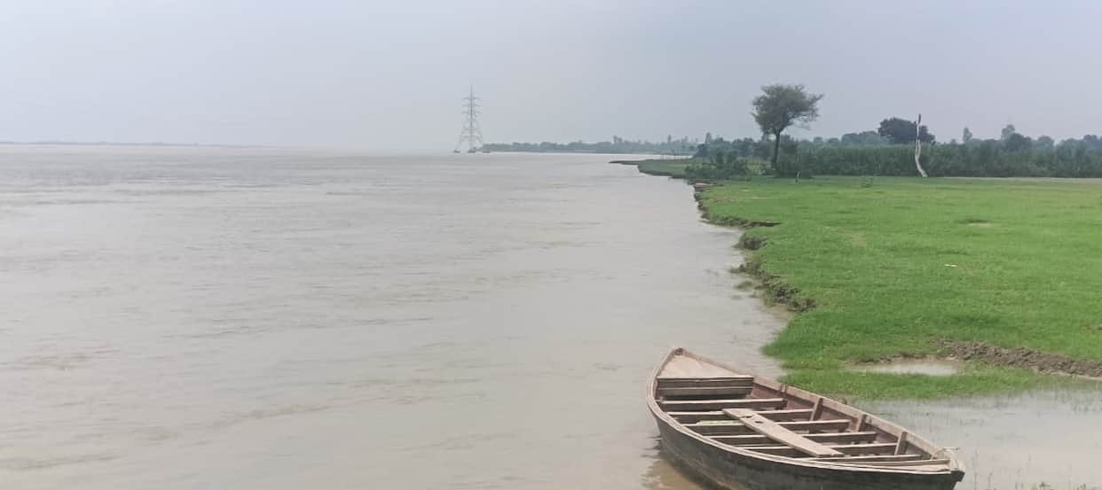 Saryu water level recedes