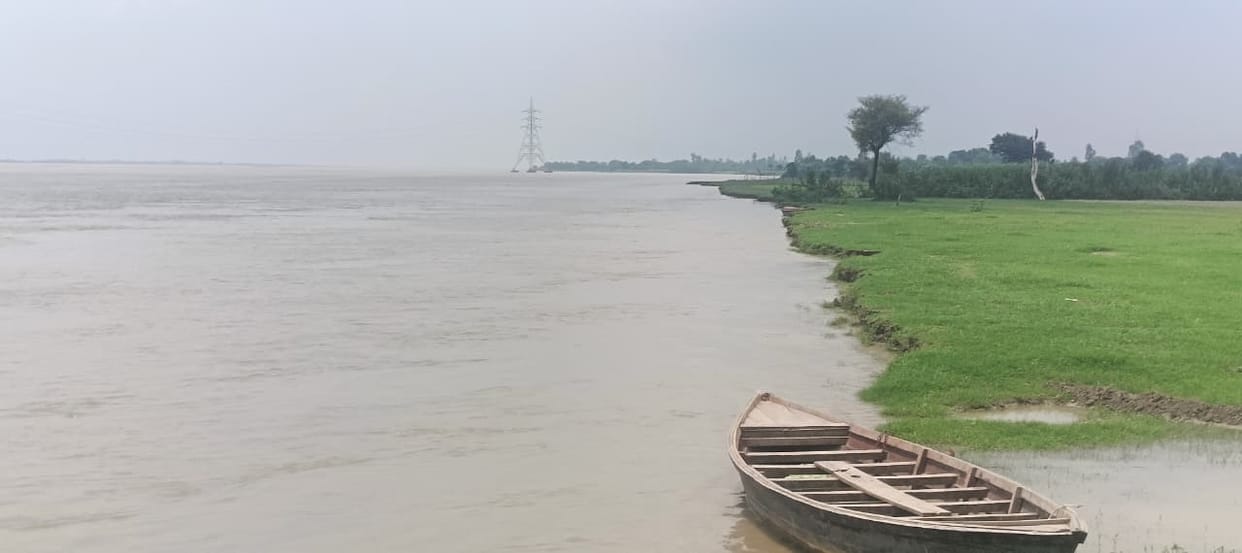 Saryu water level recedes