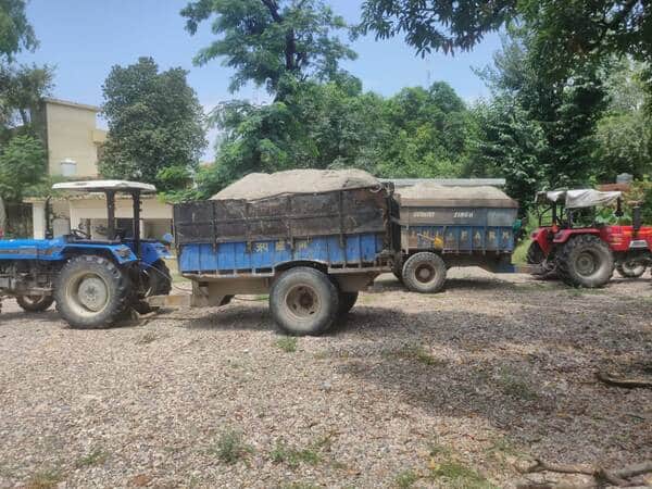 FIR registered against five accused in illegal mining case.