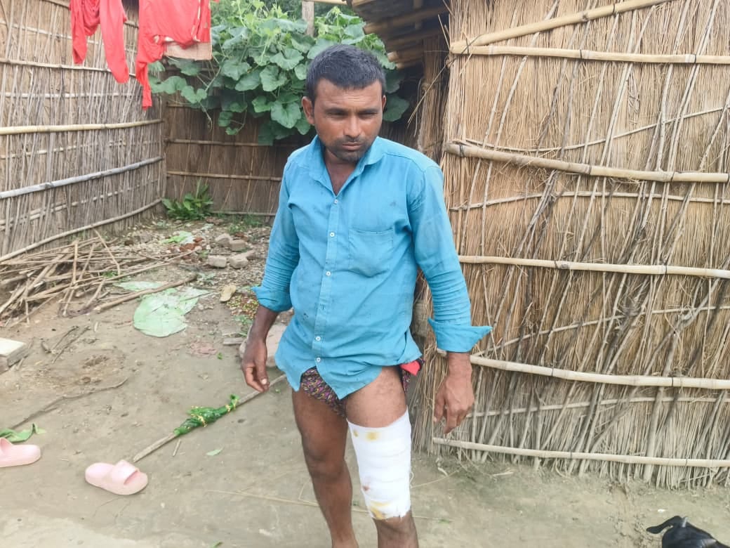 Crocodile injures youth fishing in Narayani River.