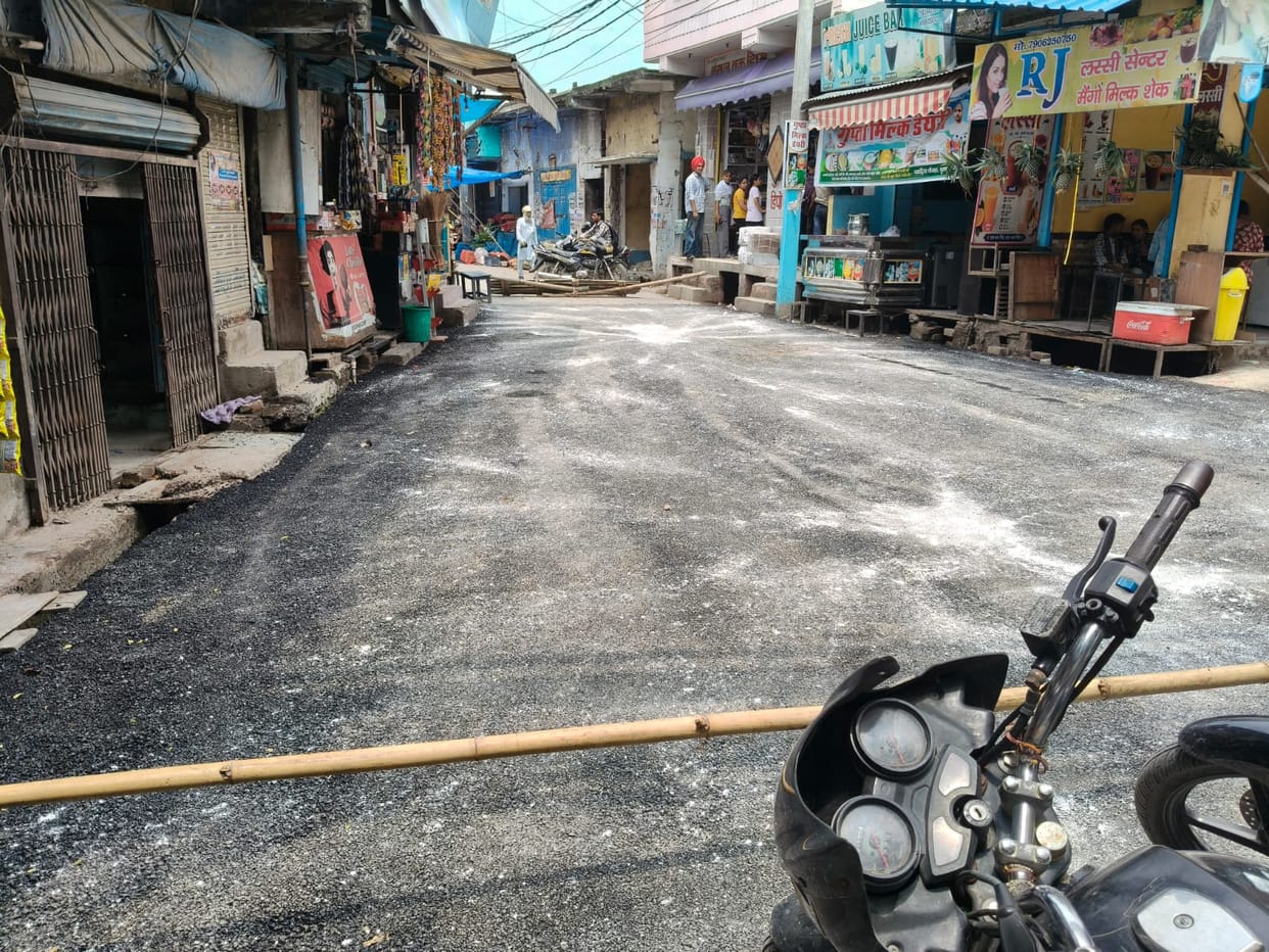 Road to be constructed up to Tiranga Square; budget increased by eight lakhs.