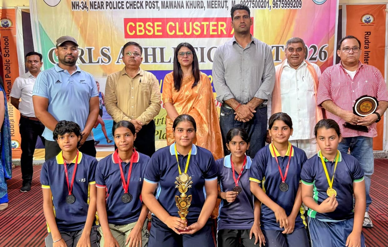 JP Public School, Baraut, becomes the overall champion.