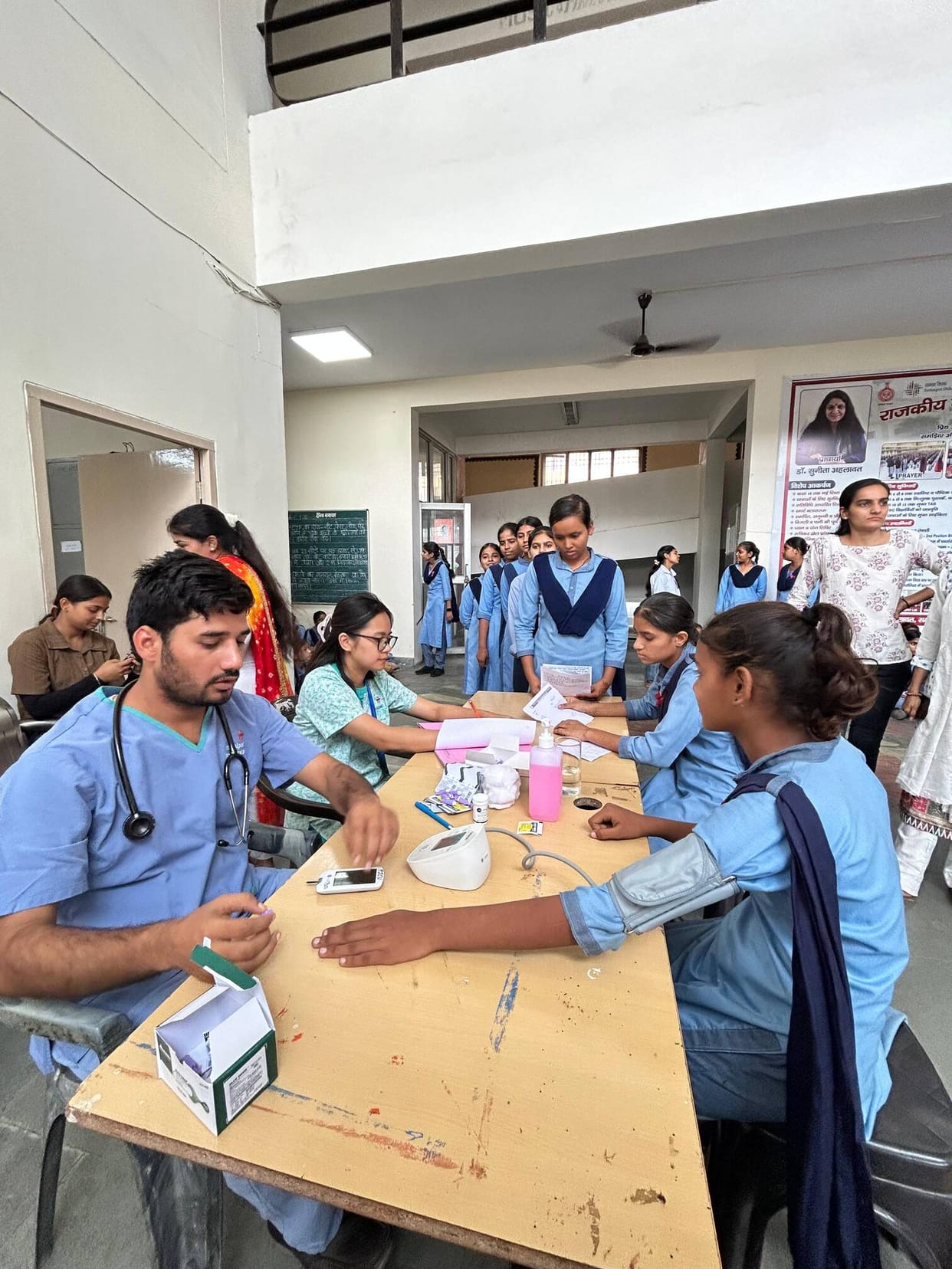Health check-up of more than 200 girl students