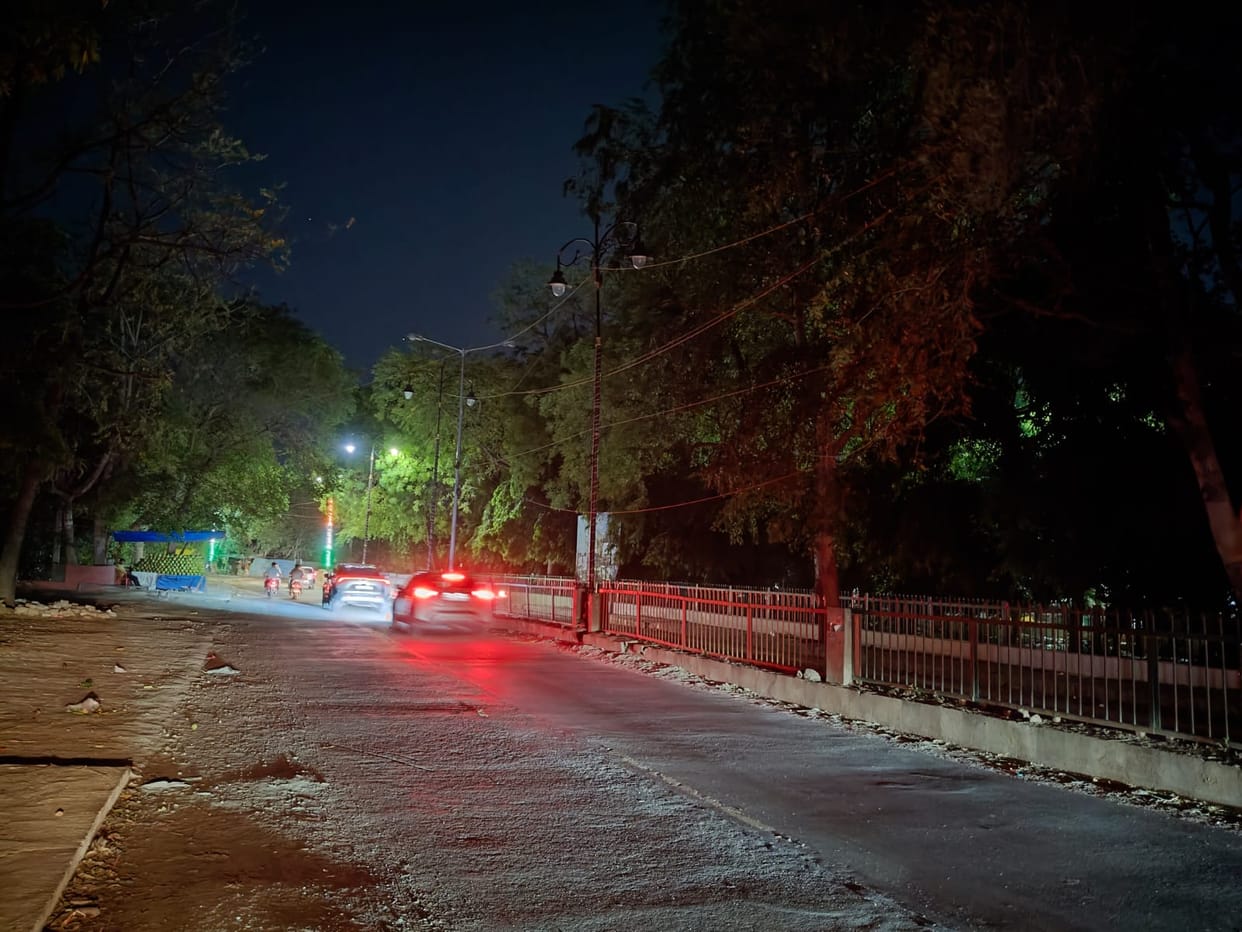 70 lakh spent on lights, yet darkness prevails in the streets.