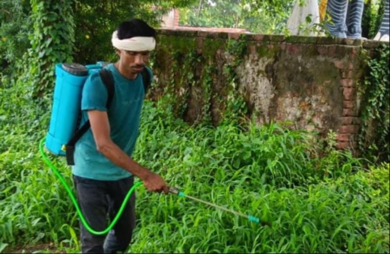 160 sanitation workers conducted a communicable disease control campaign across 56 Gram Panchayats.