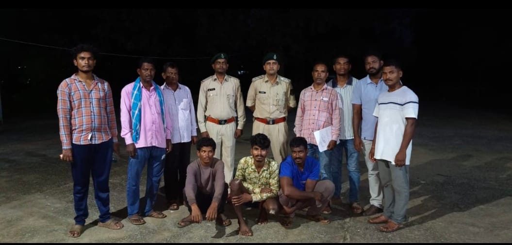 पुलिस के गिरफ्त में आरोपी