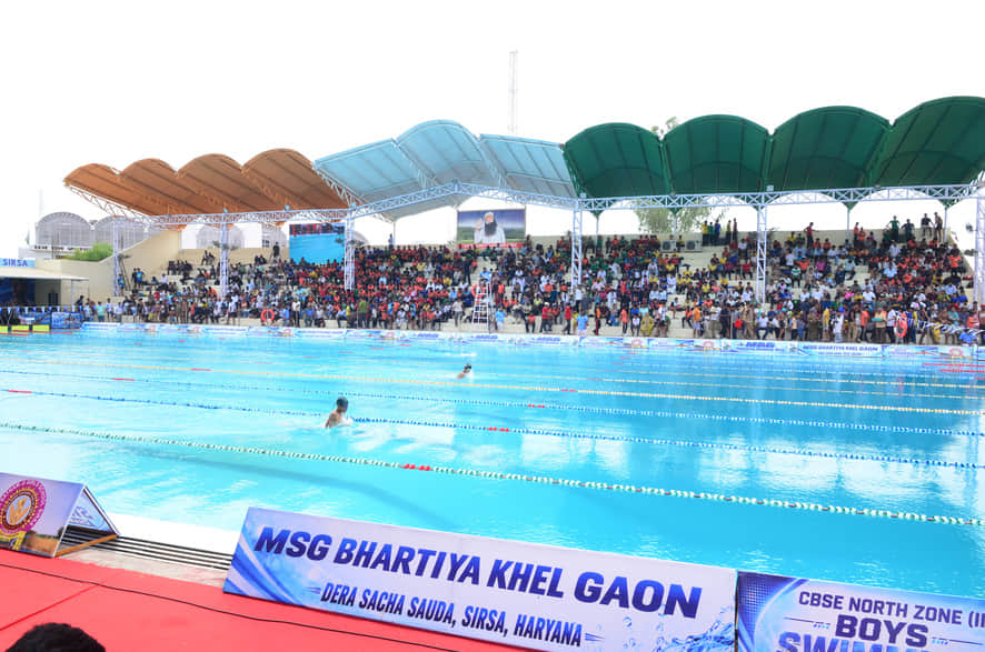darsh first in free style swimming